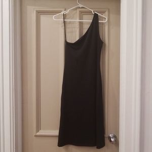 Black one strap dress